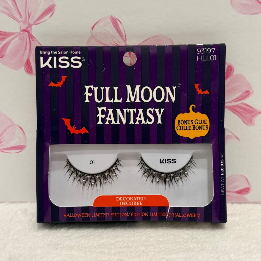 KISS Full Moon Fantasy Halloween Limited Edition False Eyelashes with Bonus Glue